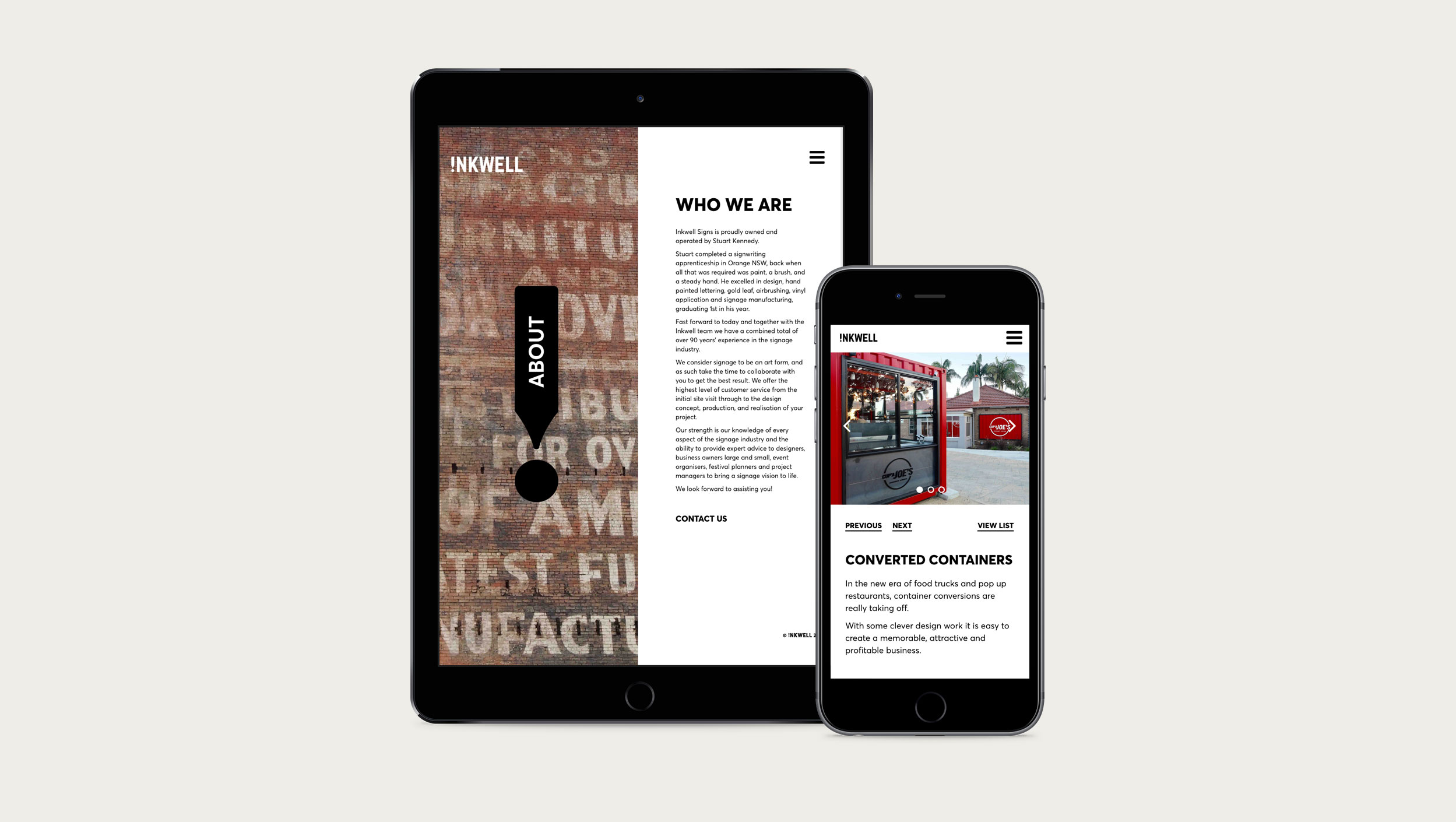 inkwell brand and website