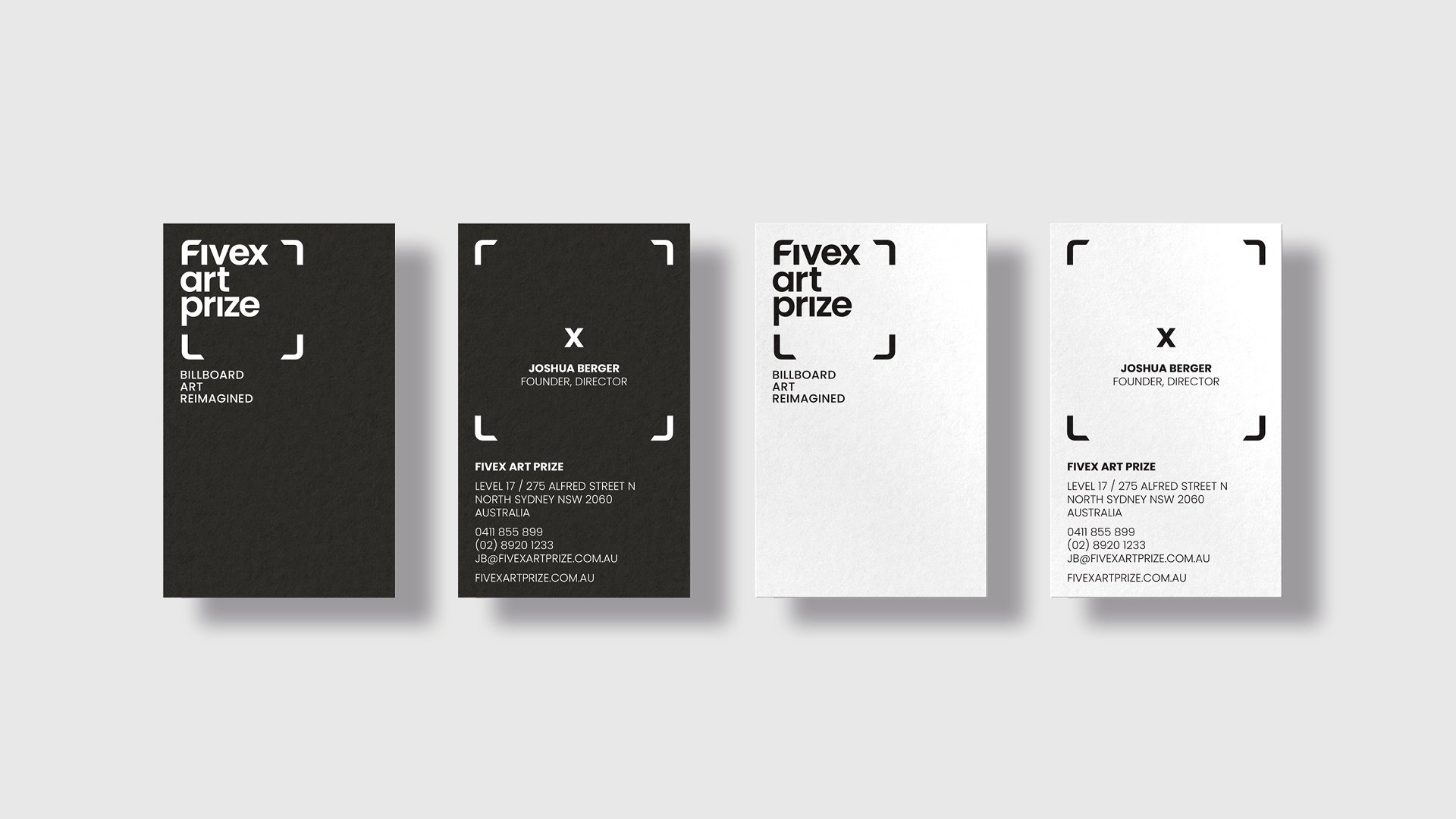 Five X Art Prize branding